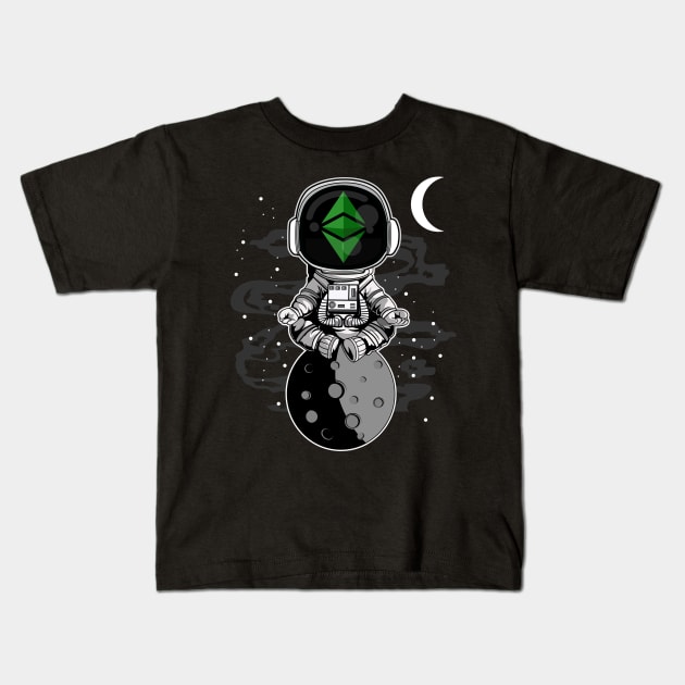 Astronaut ETH Ethereum Classic Coin To The Moon Crypto Token Cryptocurrency Wallet Birthday Gift For Men Women Kids Kids T-Shirt by Thingking About